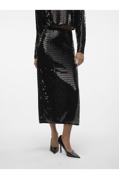 Vero Moda Rock Vmtaya Hohe Taille Langer Rock