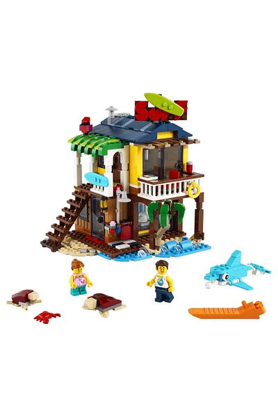 LEGO Creator 3 in 1 Surfer Beach House 31118 Beach Hut And Animal Toys (564 PIECES)