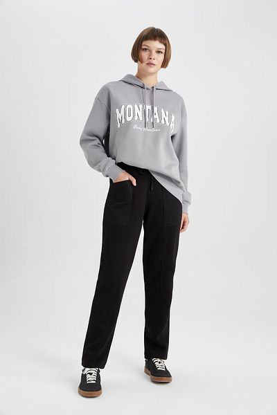 DeFacto Relax Fit Hooded Thick Sweatshirt A7783ax23wn