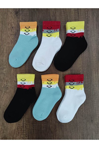 erceys Зимни дебели памучни термо чорапи за момичета, 6 чифта