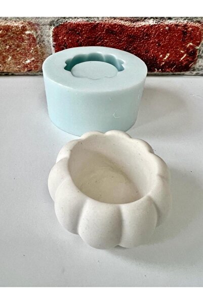 Atölye Eda Dem Dekoratif Kabak Saksı Silikon Kalıp