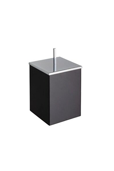 System Bathroom Accesories Siyah/krom Çöp Kovası 4 Lt Siyah-krom Renk 334x178...