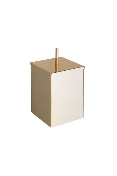 System Bathroom Accesories Banyo Çöp Kovası 4 L Gold Renk 334X178X178 Mm