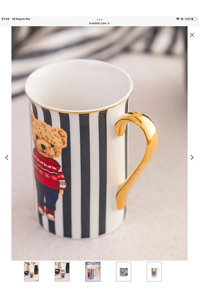 LC Waikiki Teddy Bear Printed Porcelain Mug 363 ml