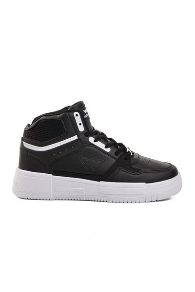 WALKWAY Berry Hi Μαύρο-άσπρο Lace-Up Unisex Hi Sneaker
