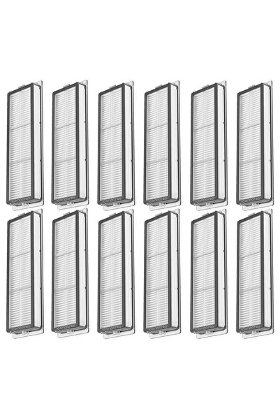 Parmis Συμβατό με Xiaomi Vacuum Mop 2C (XMSTJQR2C) Ρομπότ ηλεκτρική σκούπα φίλτρο Hepa 12 τεμάχια