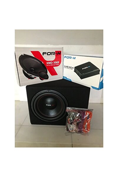 FORX5 Forx Paket Ses Sistemi Forx Anfi - Forx Oval Midrange- Forx Kabinli 30 cm Wofer - Kablo