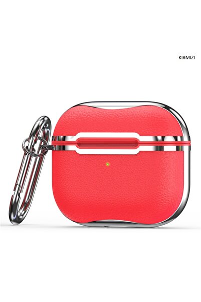 Techmaster Apple Airpods 3 Lüks Deri Kaplı Koruma Kabı Kılıf