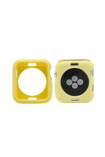 Techmaster Apple Watch 2 3 4 5 6 42 44 Mm Renkli Silikon Kılıf Kapak Koruyucu