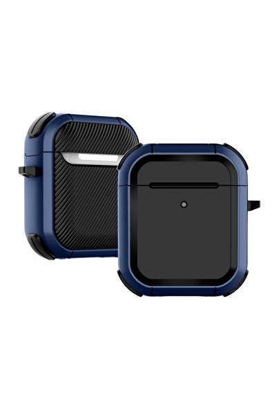 Techmaster Apple Airpods 1 2 Uyumlu Zırh Armor Darbe Emici Koruma Kılıf Kapak