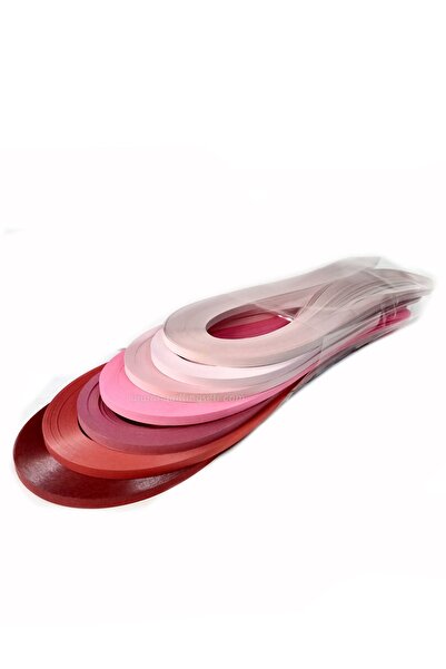 quilling Kırmızı Dünya Serisi 7 Farklı Kırmızı Renk QuillingSeti Kağıtları