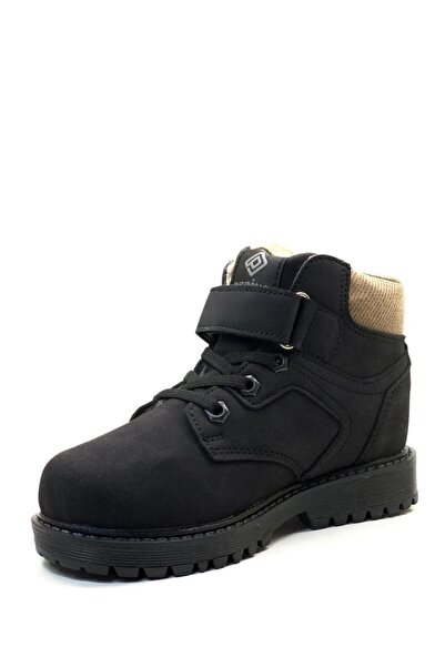 pepino 138 Ορθοπεδικές Unisex Παιδικές Μαύρες Σουέντ Μπότες με Γούνα Εσωτερικά