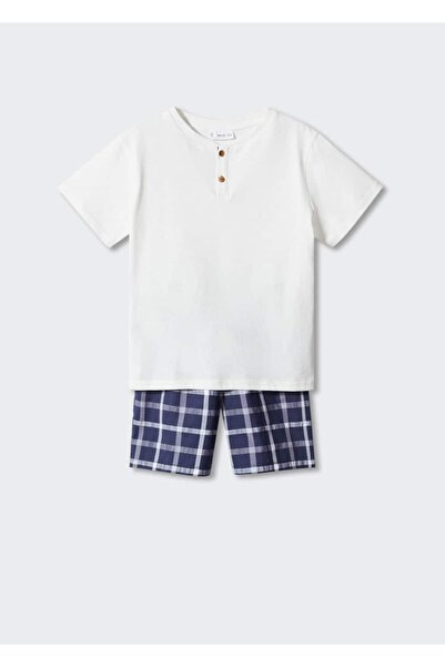 MANGO Kids Σετ βαμβακερή κοντή πιτζάμα