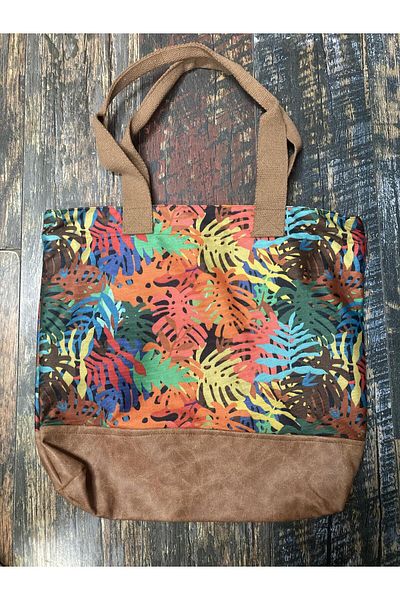 Street Bag Geantă de umăr - Bej - Model etnic