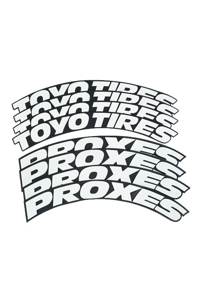 bombtire منتج جديد - ملصق حروف إطارات الدراجات النارية والمركبات، 8 قطع 2.5 سم، Bombtire