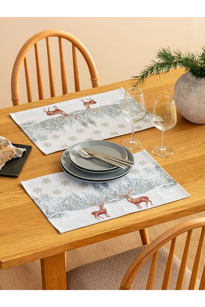 LC Waikiki 33X50 cm Patterned 2-Piece American Serving Set