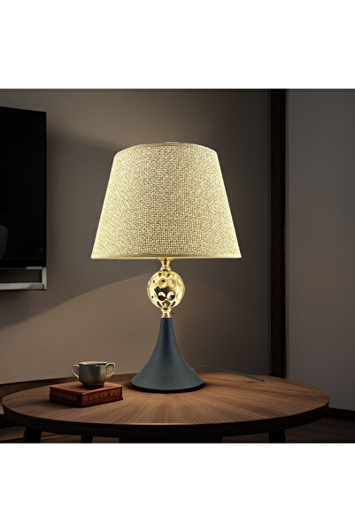 365GUNSERİSONU Black Conical Metal Leg Gold Forged Bulk Brown Linen Fabric La...