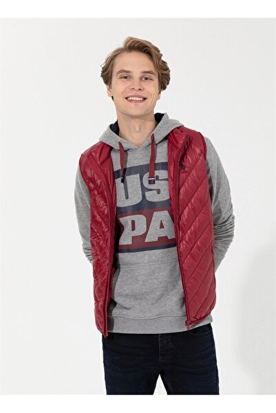 U.S. Polo Assn. Claret Red Men's Vest Francıs22K