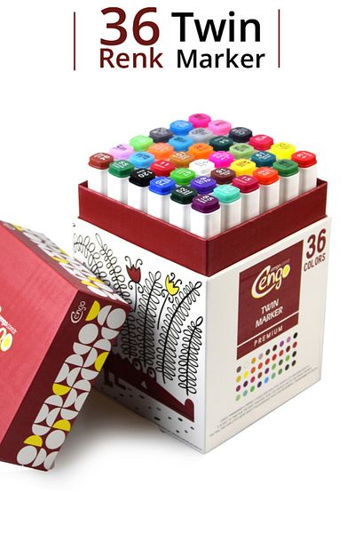 Kids Like 36 Colors Double Sided Premium Twin Marker Pen Set