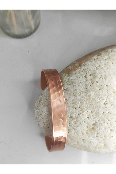 KAVELE 100% Real Pure Copper Motif Copper Bracelet Enli Motif Bracelet 17-18 cm