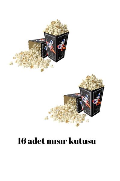 Parti Furyası Space Theme Corn Box 2 packs