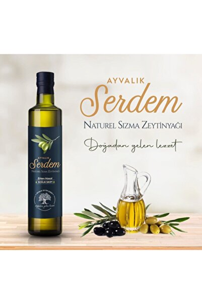 ayvalık serdem Premium Erken Hasat Soğuk Sıkım Naturel Sızma Zeytinyağı Filtr...
