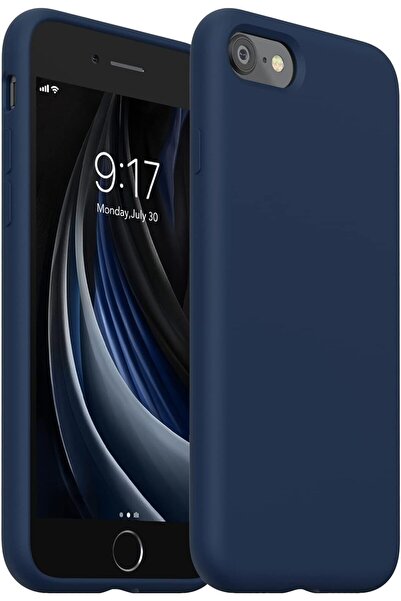 izzytech iPhone 6/6S Compatible Navy Blue Velvet Silicone Case