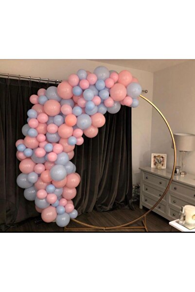 eğlencemarketi Makaron Pembe Mavi Balon Zinciri Cinsiyet Partisi