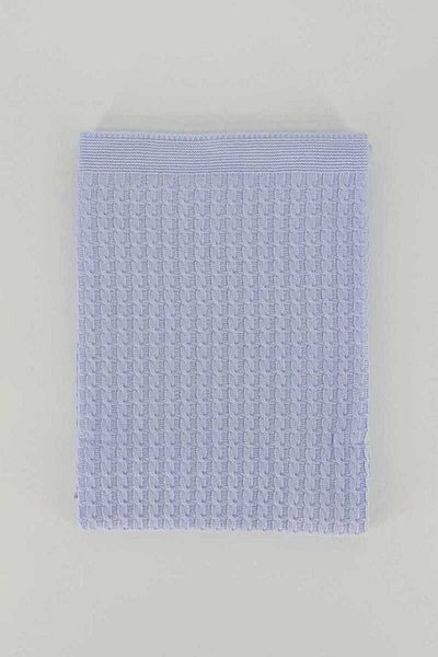 Minidamla Mini Damla Cotton Knitwear Hair Braided Blue Baby Boy Blanket