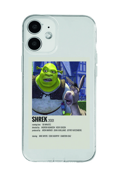 Magic Ring iPhone 12 Compatible Shrek Minimalsit Poster Patterned Transparent Phone Case