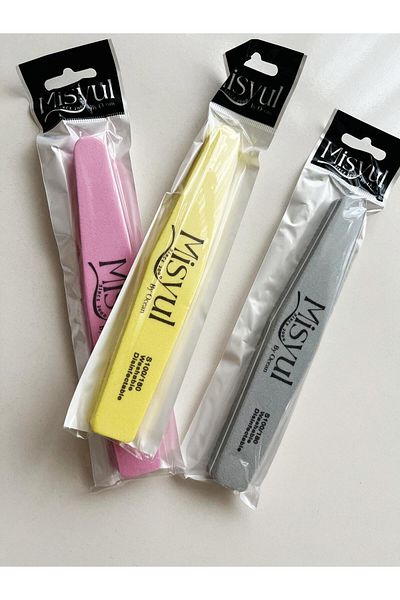 MİNİFİYONK Buffer Prosthetic Nail File Paper File 3 Pieces