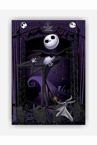 fırsatlar diyarı The Nightmare Before Christmas Duvar Posteri - Kalın Kağıt - Çerçevesiz