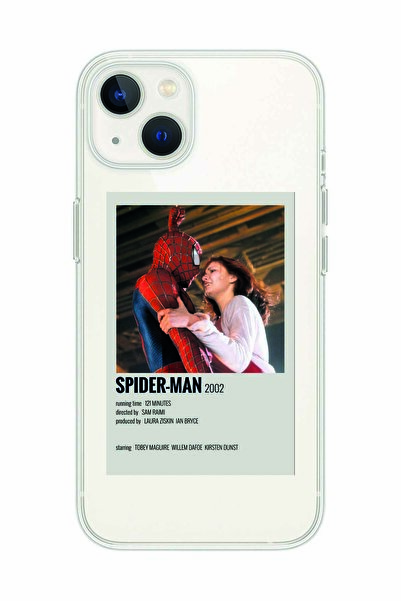 Magic Ring Iphone 13 Uyumlu Spider Man Minimalist Poster Desenli Şeffaf Telef...