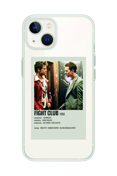 Magic Ring Iphone 13 Uyumlu Fight Club Minimalist Poster Desenli Şeffaf Telef...