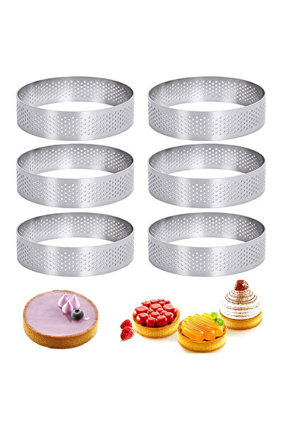 mold shop قالب ترات دائري الشكل من مولد شيف 6 قطع قطر 8 سم