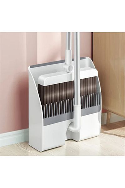 PeraTem Luxury Brushed Dustpan Set with Foldable Metal Handle for Dusting and Bottoming Cleaning for Home-Office