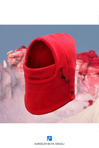 Kardelen Butik Denizli Winter, Warm Fleece Ski Mask For Men And Women