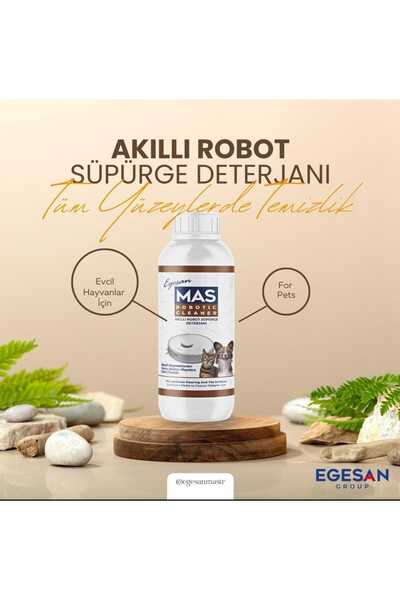 Mas Robot Süpürge Deterjanı Solüsyonu Evcil Hayvanlı Evler İçin 500 ml X 3 Adet