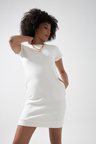 muub's Carl κοντομάνικο 3 κλωστών 0 γιακά μίνι φόρεμα φούτερ με τσέπες