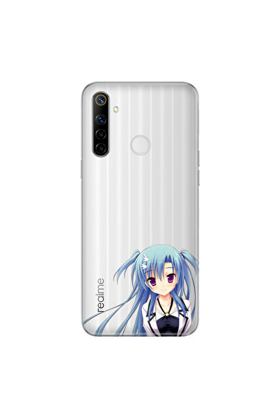 realme C3 5i 6i Uyumlu Kılıf Silikon Desenli Tam Koruma Resimli Kapak Mavi An...