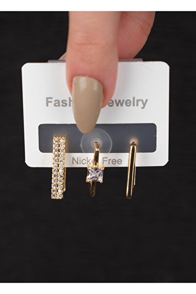 Jack Ferrero ÇELİK exclusive RENK ATMAZ GARANTLİ FATURALI KÜPE