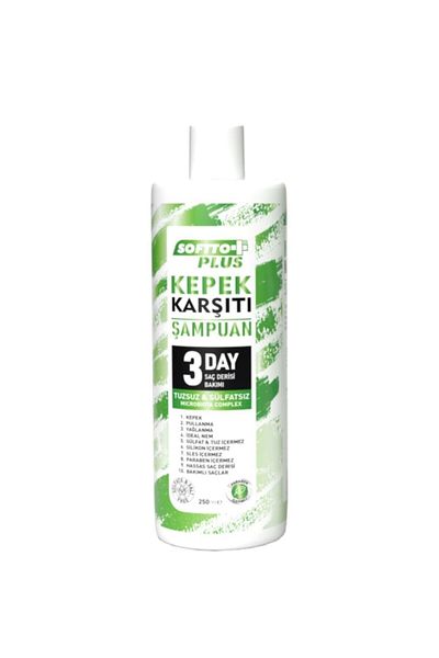 Softto Plus 250ml KEYURN44 - Salt-Free and Sulfate-Free Anti-Dandruff Repair Shampoo