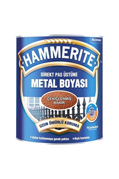 Marshall Hammerite Direk Pas Üstüne Metal Boyası 1kg Çekiçlenmiş Bakır-astara...