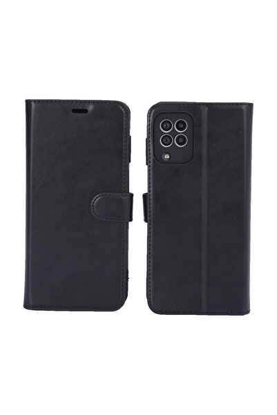 BGAKSESUAR Samsung Galaxy M32 Uyumlu Cüzdanlı Ve Kapaklı Kılıf