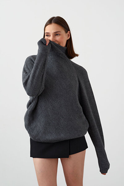 urban focus Raglan Sleeve Fisherman Sweater