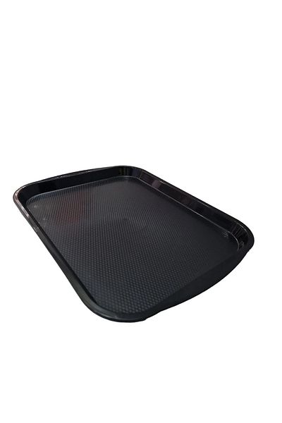 SÜPER MİKSER Black Abs Plastic Serving Tray - 36*27 cm 2 No