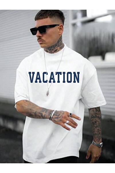 BENROMA VACATION PRINTED OVERSIZED UNISEX T-SHIRT