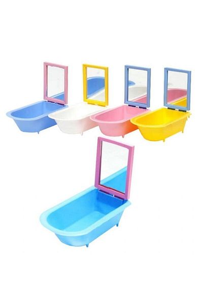 SENNEDİLERSEN Bird Life 13 Cm Mirrored Bird Bath - 1 Piece