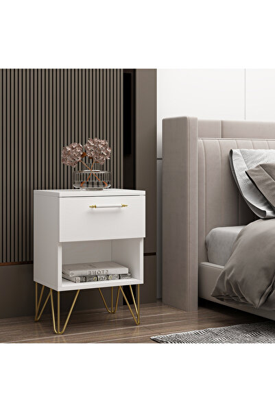 Ninnimo Elisa Gold Ayaklı Kapaklı Raysız Komodin