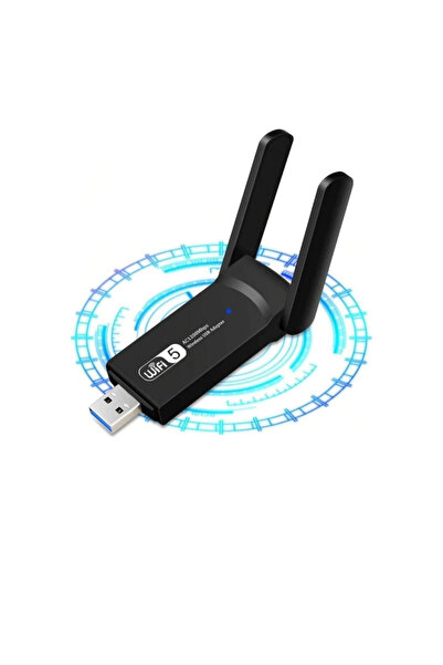 VOOKA Ape Sinyal Güçlendirici Kablosuz Usb Antenli Dongle 1300mbps Wifi Adaptörü Dual Band 2.4g/5ghz